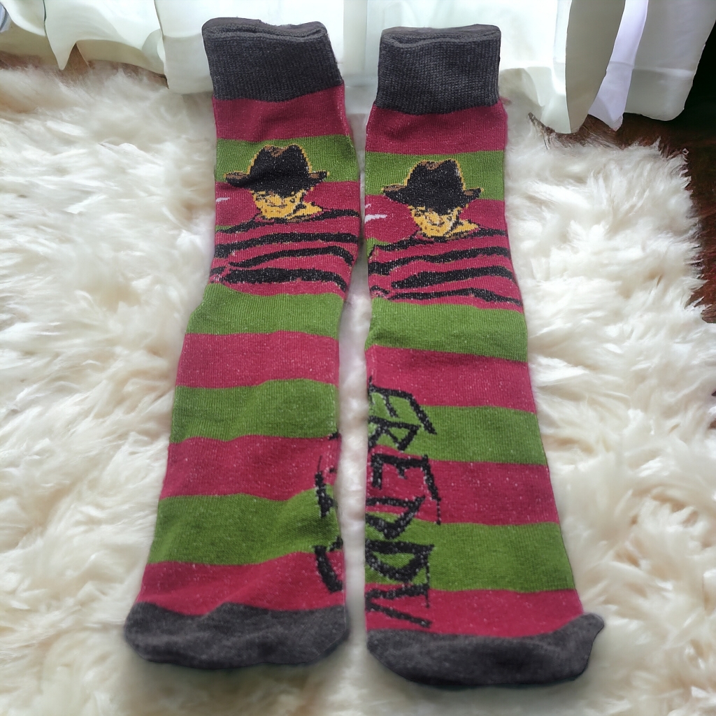 3/$15 Freddie Krueger Crew Socks